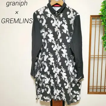 graniph 그라니프 그렘린 기즈모 롱 셔츠 원피스 F