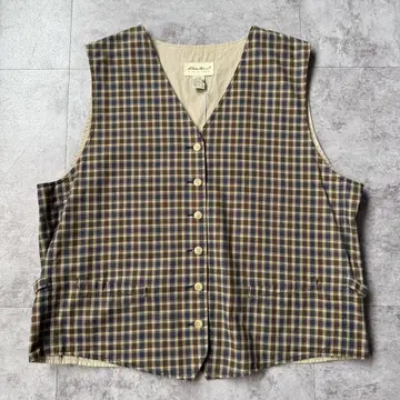 1990's 'Eddie Bauer' Plaid Vest