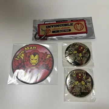 MARVEL 아이언맨 플라이트 택 딱지 코스터 금 배지