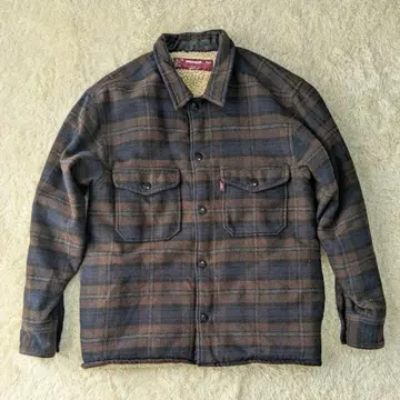 HIDE AND SEEK 보아 자켓 옴브레 체크 자켓