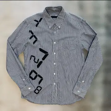 SOPHNET. 미야지마 타츠오 콜라보 디지털 카운터 프린트 셔츠