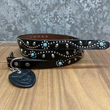 HTC 내로우 벨트 플라워 스터드 벨트 터콰이즈 34inch