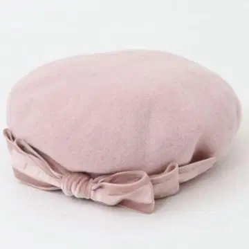 미사용 새상품 아오키 미사코 콜라보 벨벳 리본 베레모