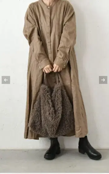 새상품 OMEKASI 린넨 셔츠 원피스