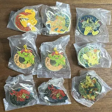 디지몬 클립 배지 9개 세트 미사용