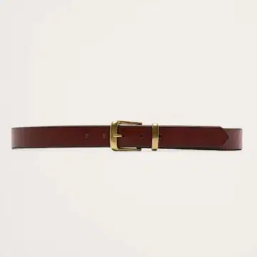 BANANA REPUBLIC 메탈 캐치 가죽 벨트 32