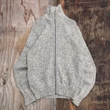 90s L.L.BEAN 드라이버 니트 자켓 USA 제조 참깨