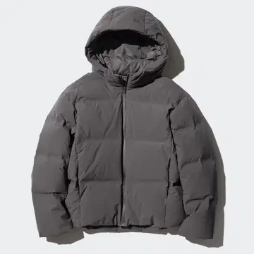 UNIQLO 심리스 다운 후드티 07 GRAY