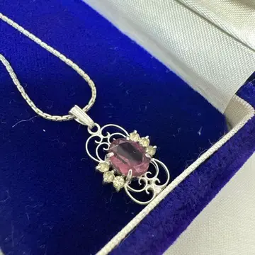 ANSHINDO 자수정 다이아 목걸이