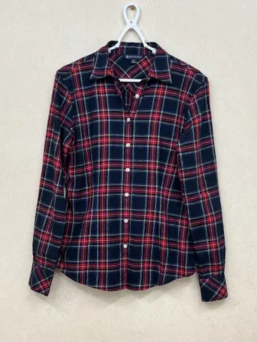 Brooks Brothers 체크 무늬 긴팔 셔츠 여성용