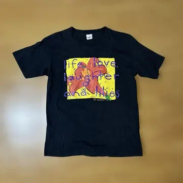 90s Gravity Graphics 티셔츠 꽃 빈티지 싱글