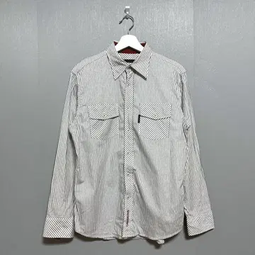 [ Calvin Klein Jeans ] (M) 스트라이프 긴팔 셔츠 면