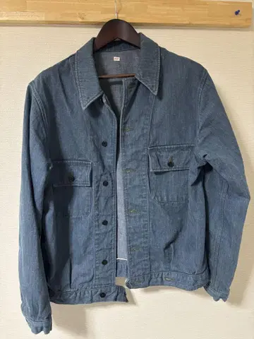 OUTIL VESTE CAEN indigo 셋업