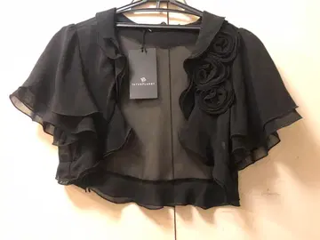 미사용 인터플래닛 쉬폰 볼레로 블랙 결혼식 2차 모임