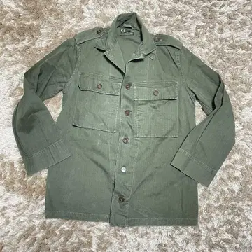 네덜란드군 70s 히코리 밀리터리 자켓 올리브 그린