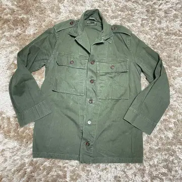 네덜란드군 70s 히코리 밀리터리 자켓 올리브 그린
