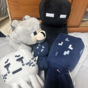 마인크래프트 봉제 인형 세트 마인크래프트