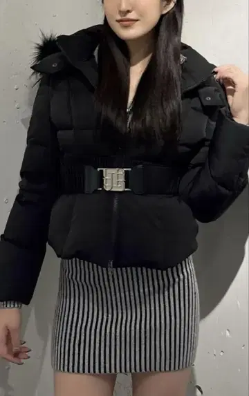 GYDA GYGY 숏 다운 코트 벨트 없는 다운만