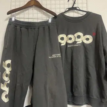 9090 로고 맨투맨 셋업 L