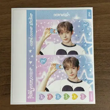nct wish 유우시 버블냥 popup 카드 커버 스티커