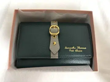 Samantha Thavasa 3단 폴더형 지갑 다크 그린