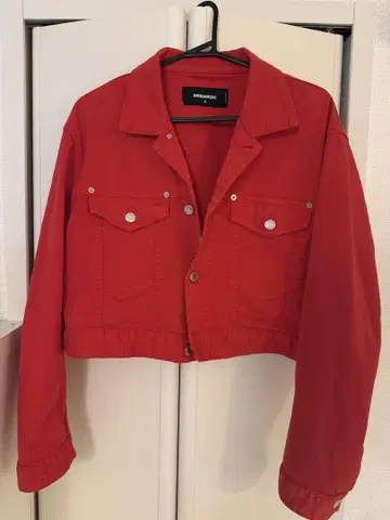 DSQUARED2 크롭 자켓 36 레드