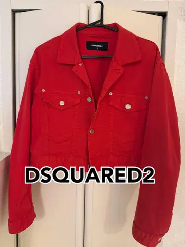DSQUARED2 크롭 자켓 36 레드