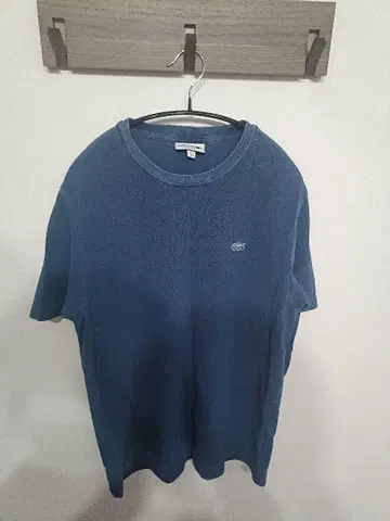LACOSTE 클래식 핏 T셔츠 US M 블루 라코스테
