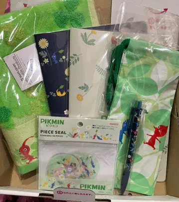 피크민 문구 타월 세트 6종 세트 (정가 3800엔)