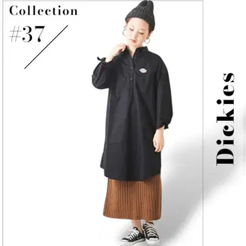 Dickies 디키즈 셔츠 원피스 오버 셔츠 S 블랙