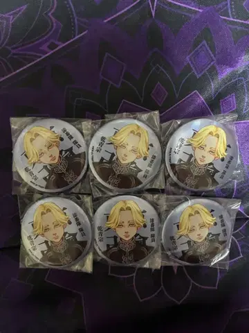 이누이 세이슈 매트 메탈릭 캔뱃지 6개 세트