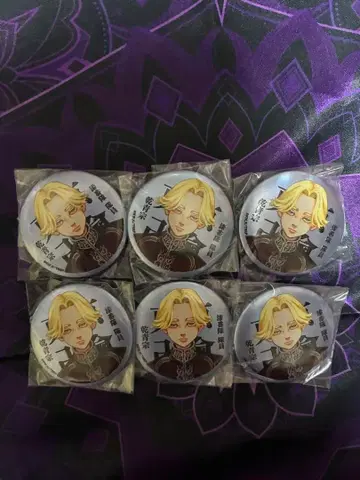 이누이 세이슈 매트 메탈릭 캔뱃지 6개 세트