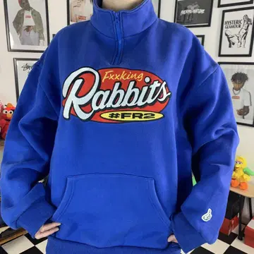 #FR2FXXKINGRABBITSHALFZIP PULLOVER SWEAT