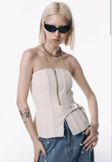 JOSEMOON ZIP UP BUSTIER