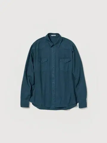 25SS Auralee Product DYED 개버딘 웨스턴 셔츠