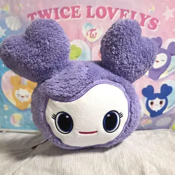 TWICE LOVELYS 포근포근 잠꾸러기 BIG 봉제 인형 사나 보라색