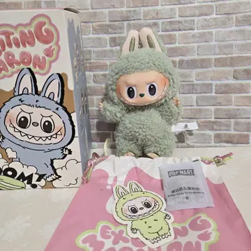POP MART Exciting Macaron 그린 봉제 인형