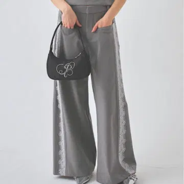 point lace long pants