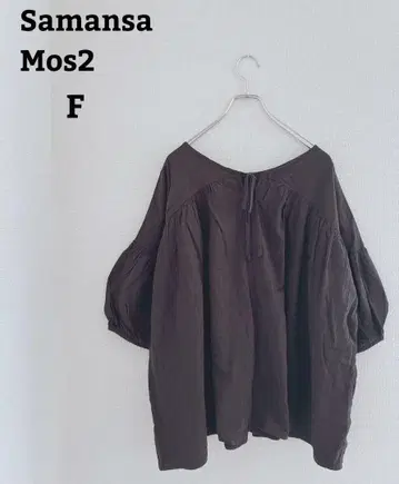 SM2 블라우스 오부 소매 넥 리본 와이드 실루엣 루즈핏 F