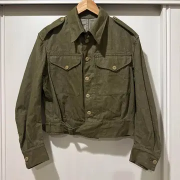 영국군 그린 데님 자켓 배틀 드레스 자켓 데드스탁