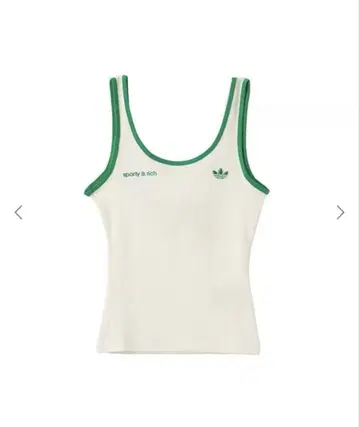 adidas sporty & rich 탱크탑 화이트/그린