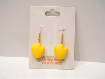 상하이 디즈니랜드 도날드 발 신발 귀걸이 귀찌