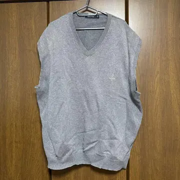 NAUTICA 노티카 그레이 V넥 니트 베스트 XL 구제 의류