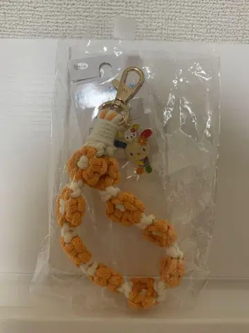 우사하나 뜨개 참 스트랩 산리오 아베일 오렌지
