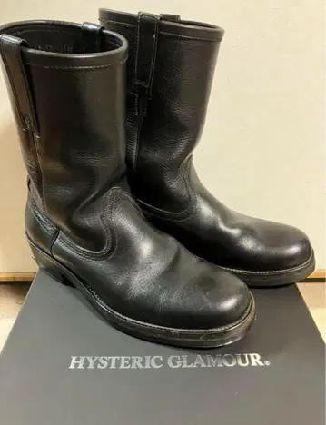 HYSTERIC GLAMOUR 블랙 엔지니어 부츠