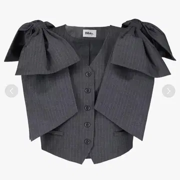 Bibiy DONNA RIBBON VEST 그레이