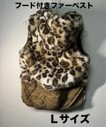 캘러웨이 퍼 베스트 L 후드 부착 애니멀 세트 가능