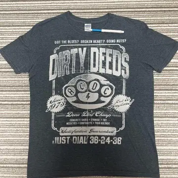 ACDC Dirty Deeds 셔츠 L 사이즈