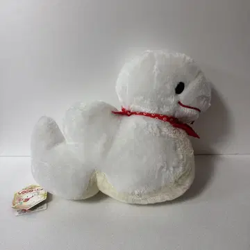 화이트 뱀 봉제 인형