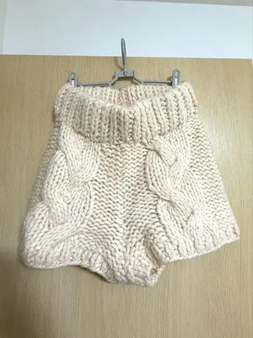 searoomlynn Handmade 랜덤 CABLE 니트 팬츠 새상품급